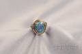14kt Gold and Black Opal Ring Moore  Son