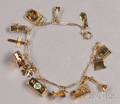 14kt Gold Charm Bracelet