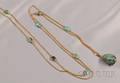 14kt Gold and Turquoise Chain