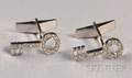 14kt White Gold and Diamond Cufflinks