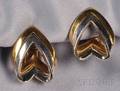 18kt Gold Bicolor Earclips Spritzer  Fuhrmann