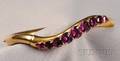Antique 14kt Gold and Garnet Bracelet