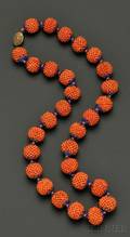 Coral and Enamel Necklace China