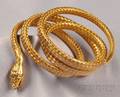 Antique 14kt Gold Snake Bracelet