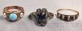 Three Antique Gemset Rings