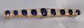 Antique 18kt Gold Sapphire and Diamond Bar Pin