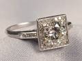 Art Deco Platinum and Diamond Solitaire
