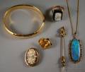 Small Group of Mostly Gold Jewelry