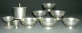 Nine Pewter Items