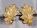 18kt Gold Oak Leaf Earclips John Iverson