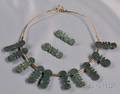 18kt Gold and Ancient Luristan Bronze Necklace Janiye