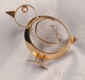 Whimsical 14kt Gold Brooch Tiffany  Co