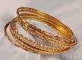 Group of 18kt and 14kt Gold Bangles