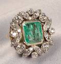 Emerald and Diamond Ring