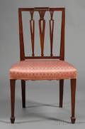 Federal Carved Mahogany Squareback Side Chair
