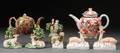 Eight English Ceramic Items including Staffordshire Figures