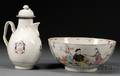 Chinese Export Porcelain Ewer and Punch Bowl