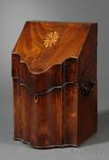 Sheraton Mahogany Veneer Inlaid Letter Box