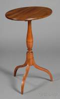Federal Mahogany and Birch Tilttop Candlestand