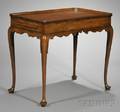 Queen Annestyle Mahogany Carved Tea Table