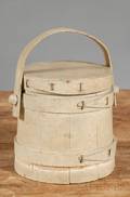 Small Whitepainted Pine Firkin