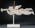 Whitepainted Wood and Zinc Angel Gabriel Weather Vane