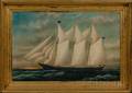 William Pierce Stubbs American 18421909 Portrait of the Schooner JAMES BOYCE