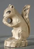 Painted Chalkware Figure of a Gray Squirrel