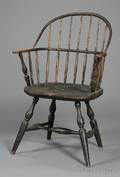 Blackpainted Sackback Windsor Chair