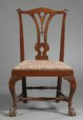 Chippendale Carved Mahogany Side Chair