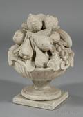 Cast Stone Urn of Fruit Garden Ornament
