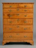 Maple Tall Chest of Seven Drawers