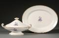 Neal Dow Presentation Oval Porcelain Covered Tureen and Underplate