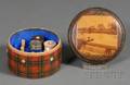 Tartanware Sewing Spool Box