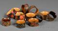 Thirteen Tartanware Napkin Rings