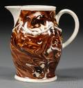 Mochaware Marbled Slip Decorated Jug