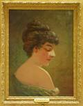 Charles Henry Turner American 18481908 Lot of Two Female Portraits