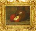 Attributed to Louis Orr American 18791961 Still Life with Apples and Ceramic Vase