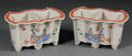 Pair of Chinese Export Porcelain Jardinieres