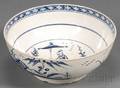 Blue and White Chinoiseriedecorated Pearlware Bowl