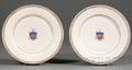 Pair of Chinese Export Armorial Dinner Plates
