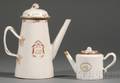 Chinese Export Porcelain Coffee and Teapots