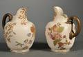 Pair of Royal Worcester Porcelain Pitchers