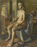 Jack N Kramer American 19231983 Seated Nude