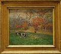 American School 20th Century Holstein Cows at Pasture