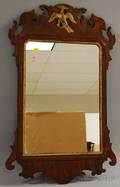 Chippendale Parcelgilt Mahogany Veneer Mirror