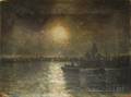 Continental School 19th Century Venice In Moonlight