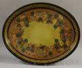 Large Oval Paintdecorated Tole Tray
