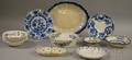 Seventeen Pieces of Assorted Blue and White Decorated Ceramic Tableware
