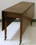 Late Federal Mahogany Dropleaf Dining Table